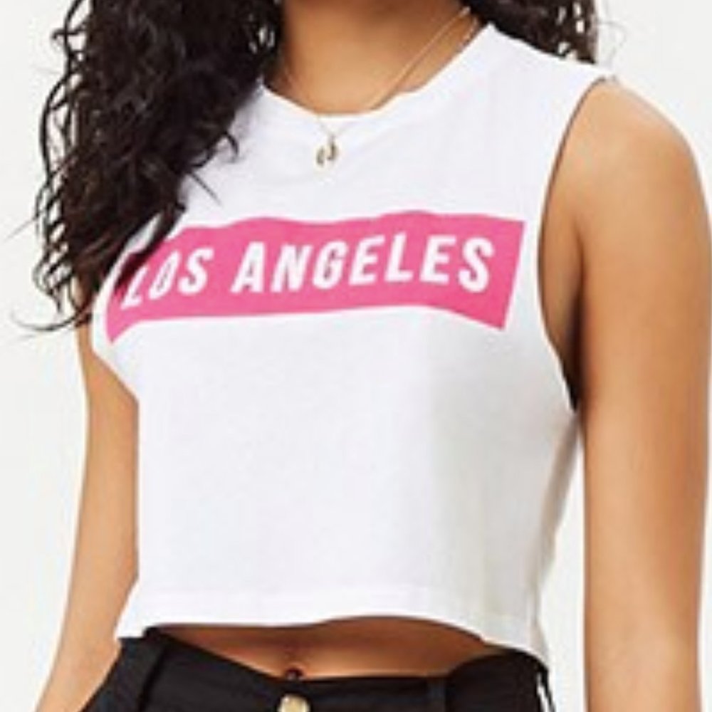 Forever 21 Los Angeles Graphic Muscle Tee